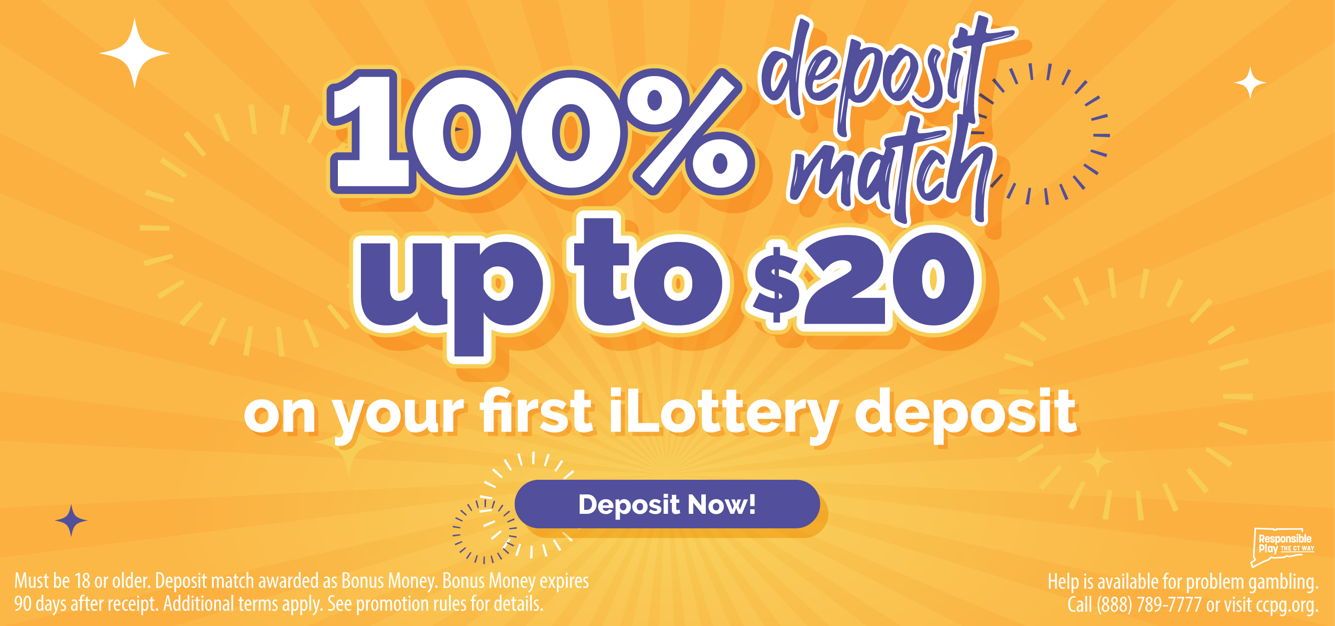 iLottery Deposit Match Bonus